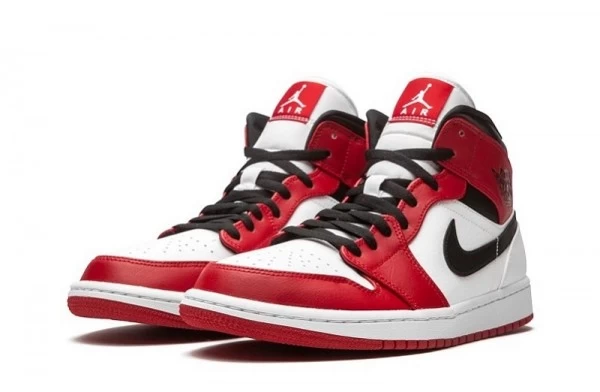 Air Jordan 1 Mid Chicago Sneakers Reps - 554724-173 | good reps ret for shoes
