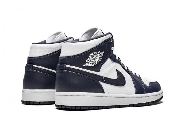 Air Jordan 1 Mid Obsidian Sneakers Reps - 554724-174 | best replica sneaker sites