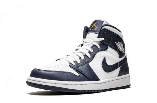Air Jordan 1 Mid Obsidian Sneakers Reps - 554724-174 | best replica sneaker sites