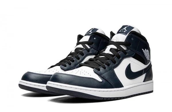 Air Jordan 1 Mid Armory Navy Sneakers Reps - 554724-411 | good reps ret for shoes