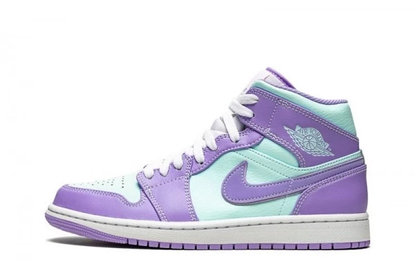 Air Jordan 1 Mid Purple Pulse Sneakers Reps - 554724-500 | best replica sneaker rep websites