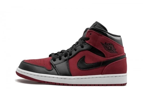 Air Jordan 1 Mid Reverse Banned Gym Red Black Sneakers Reps - 554724-610 | ret sneakers