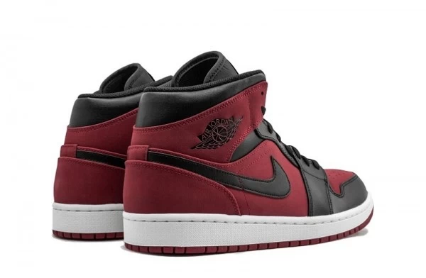 Air Jordan 1 Mid Reverse Banned Gym Red Black Sneakers Reps - 554724-610 | ret sneakers