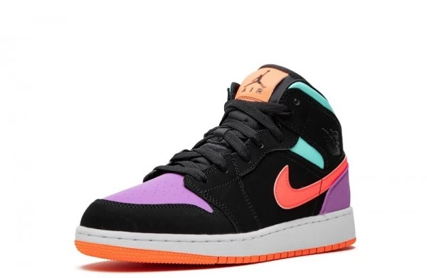 Air Jordan 1 Mid Multi Color Candy Sneakers Reps - 554725-083 | best replica sneaker sites