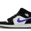 Air Jordan 1 Mid Black Racer Blue Sneakers Reps - 554725-084 | sneaker rep websites