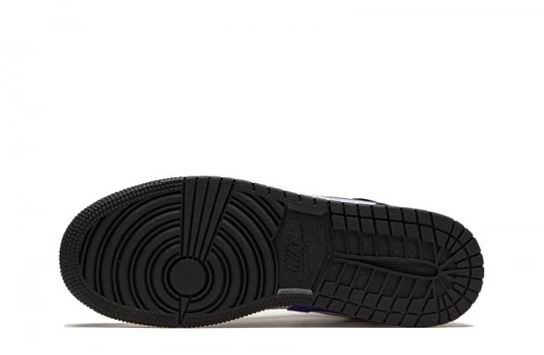 Air Jordan 1 Mid Black Racer Blue Sneakers Reps - 554725-084 | sneaker rep websites