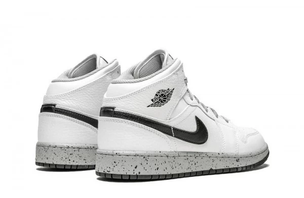 Air Jordan 1 Mid White Cement Sneakers Reps - 554725-115 | buy reps sneakers website
