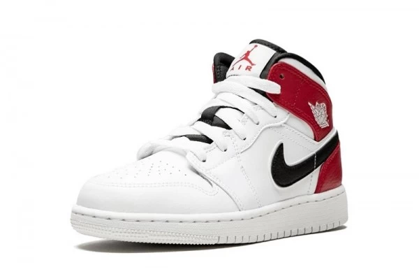 Air Jordan 1 Mid Chicago White Black Gym Red Sneakers Reps - 554725-116 | ret sneakers