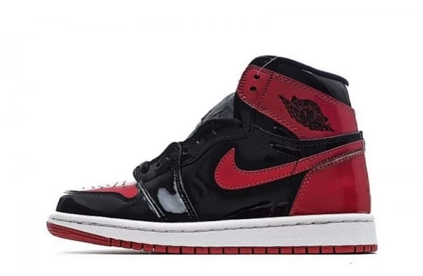 Air Jordan 1 Retro High OG Patent Bred Sneakers Reps - 555088-063 | sneaker rep ret websites