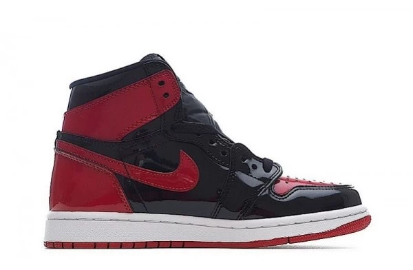 Air Jordan 1 Retro High OG Patent Bred Sneakers Reps - 555088-063 | sneaker rep ret websites