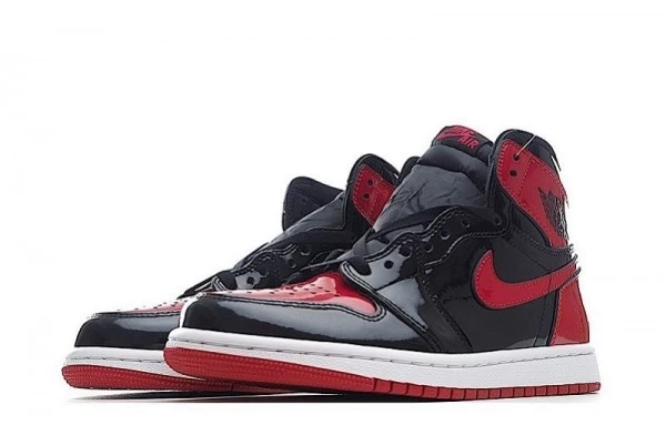 Air Jordan 1 Retro High OG Patent Bred Sneakers Reps - 555088-063 | sneaker rep ret websites