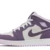 Air Jordan 1 Retro Mid GS Purple Desert Sneakers Reps - 555112-500 | best replica sneaker sites