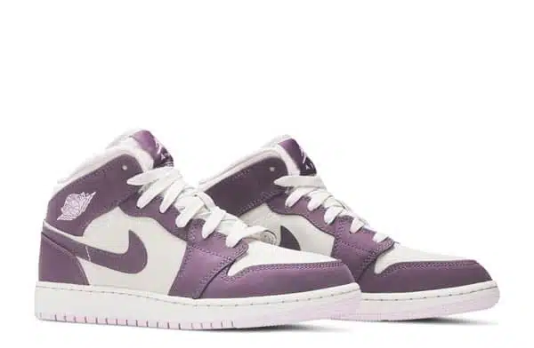 Air Jordan 1 Retro Mid GS Purple Desert Sneakers Reps - 555112-500 | best replica sneaker sites