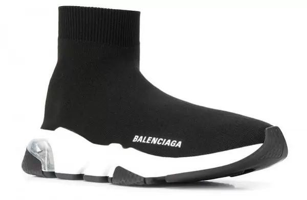 Balenciaga Speed Trainer Clear Sole Black White - 607543W05GG | sneaker rep ret websites