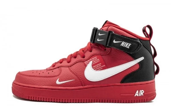 Air Force 1 Mid Overbranding University Red - 804609-605 | good reps ret for shoes