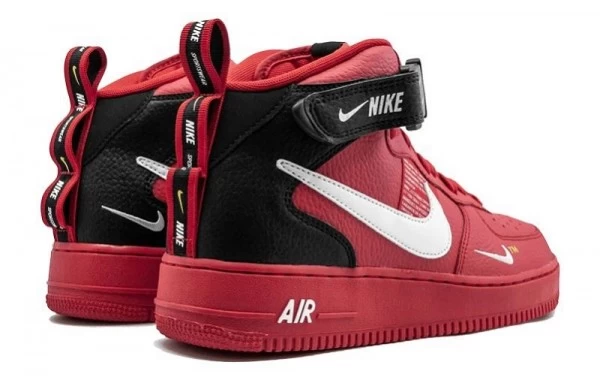 Air Force 1 Mid Overbranding University Red - 804609-605 | good reps ret for shoes