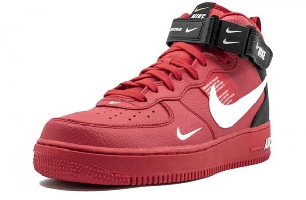 Air Force 1 Mid Overbranding University Red - 804609-605 | good reps ret for shoes