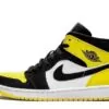 Air Jordan 1 Mid Yellow Toe Black Sneakers Reps - 852542-071 | buy reps ret sneakers website