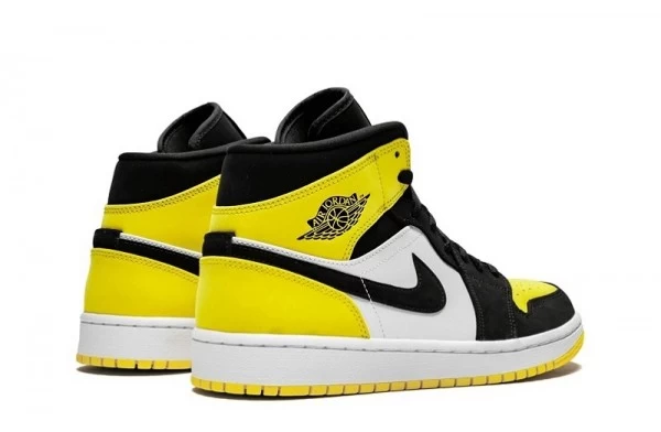 Air Jordan 1 Mid Yellow Toe Black Sneakers Reps - 852542-071 | buy reps ret sneakers website