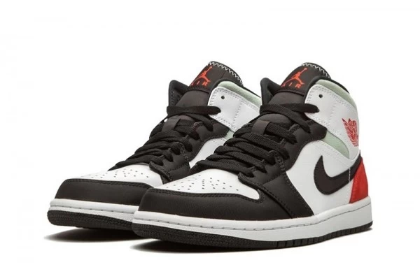 Air Jordan 1 Mid Union Red Black Toe Sneakers Reps - 852542-100 | good reps for shoes