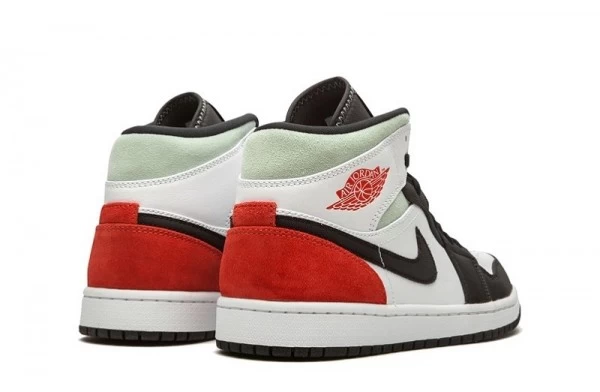Air Jordan 1 Mid Union Red Black Toe Sneakers Reps - 852542-100 | good reps for shoes