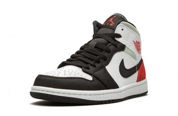 Air Jordan 1 Mid Union Red Black Toe Sneakers Reps - 852542-100 | good reps for shoes