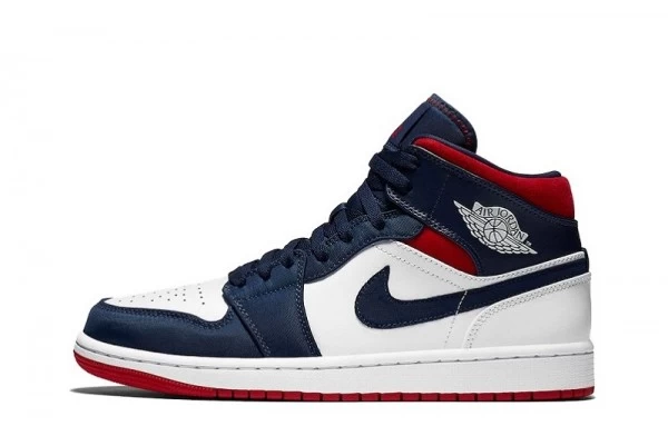 Air Jordan 1 Mid SE USA Olympic Sneakers Reps - 852542-104 | good reps ret for shoes