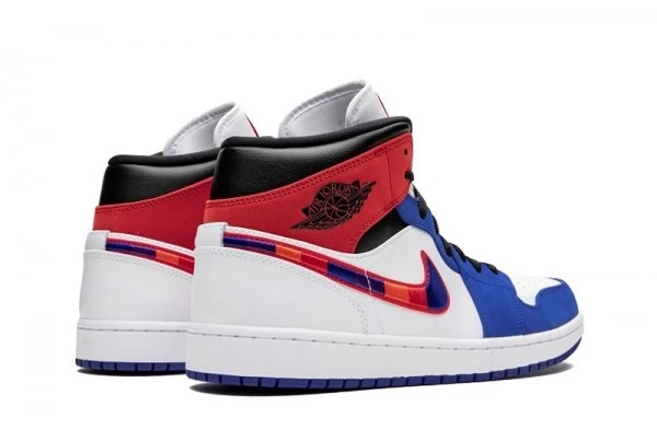 Air Jordan 1 Mid Multicolored Swoosh Sneakers Reps - 852542-146 | sneaker rep ret websites