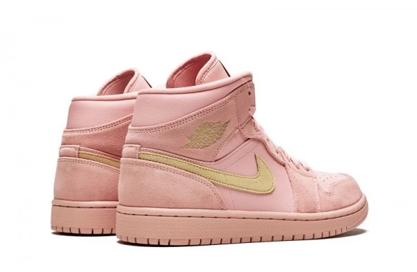 Air Jordan 1 Mid Coral Gold Sneakers Reps - 852542-600 | ret sneakers
