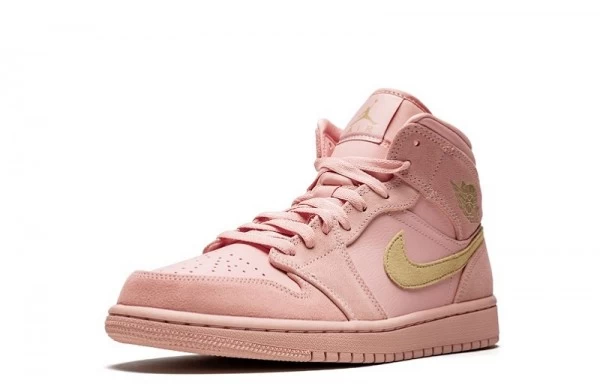 Air Jordan 1 Mid Coral Gold Sneakers Reps - 852542-600 | ret sneakers