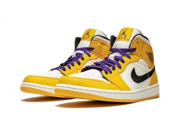 Air Jordan 1 Mid SE Lakers Sneakers Reps - 852542-700 | buy reps ret sneakers website