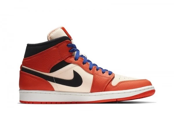 Air Jordan 1 Retro Mid SE Team Orange Black Sneakers Reps - 852542-800 | good reps for shoes ret