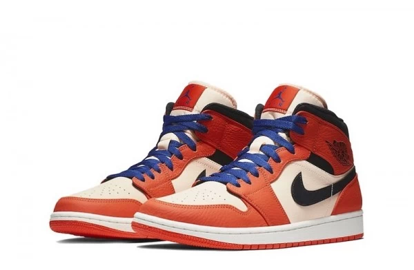 Air Jordan 1 Retro Mid SE Team Orange Black Sneakers Reps - 852542-800 | good reps for shoes ret