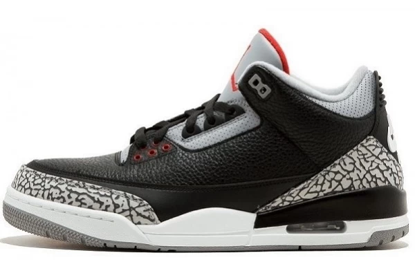 Air Jordan 3 Retro Black Cement Sneakers Reps - 854262-001 | best replica sneaker sites