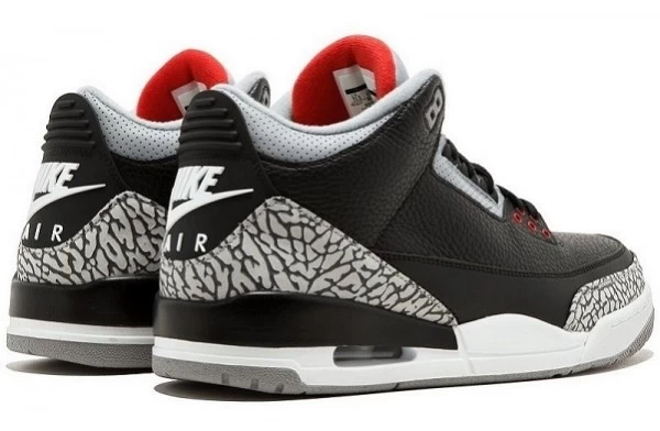 Air Jordan 3 Retro Black Cement Sneakers Reps - 854262-001 | best replica sneaker sites