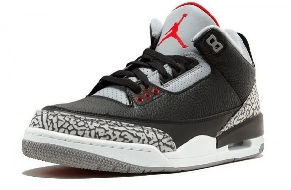 Air Jordan 3 Retro Black Cement Sneakers Reps - 854262-001 | best replica sneaker sites