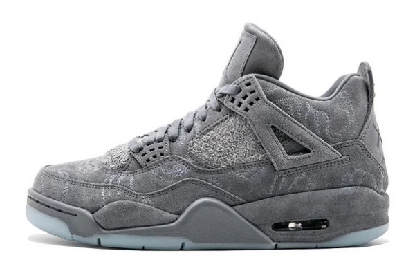 Air Jordan 4 Retro KAWS Cool Grey Sneakers Reps - 930155-003 | best replica sneaker sites