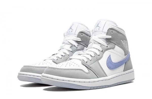 Air Jordan 1 Mid Wolf Grey Aluminum Sneakers Reps - BQ6472-105 | good reps ret for shoes