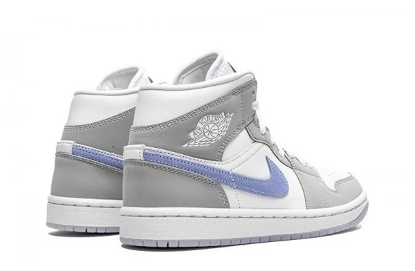Air Jordan 1 Mid Wolf Grey Aluminum Sneakers Reps - BQ6472-105 | good reps ret for shoes