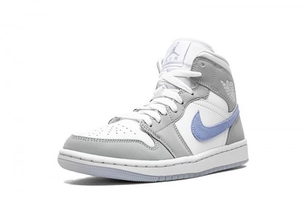 Air Jordan 1 Mid Wolf Grey Aluminum Sneakers Reps - BQ6472-105 | good reps ret for shoes
