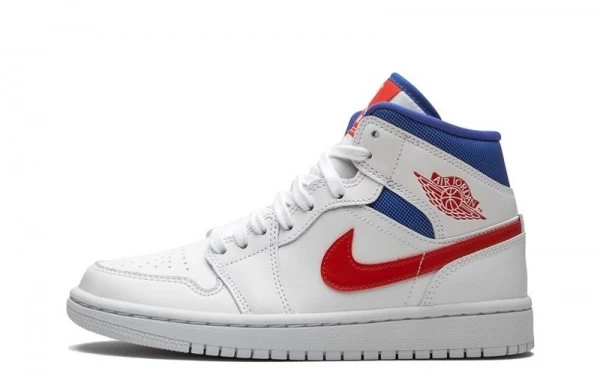 Air Jordan 1 Mid White Red Royal Sneakers Reps - BQ6472-164 | buy reps sneakers website