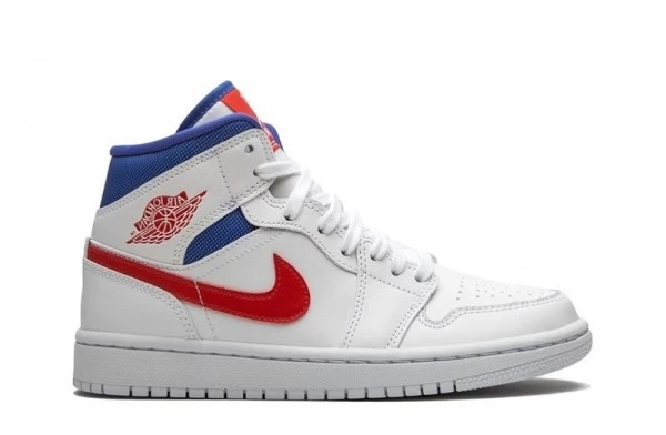 Air Jordan 1 Mid White Red Royal Sneakers Reps - BQ6472-164 | buy reps sneakers website