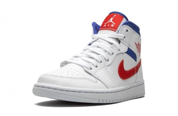Air Jordan 1 Mid White Red Royal Sneakers Reps - BQ6472-164 | buy reps sneakers website
