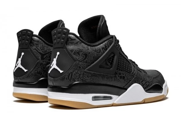 Air Jordan 4 Retro Black Gum Laser Sneakers Reps - CI1184-001 | best replica sneaker sites