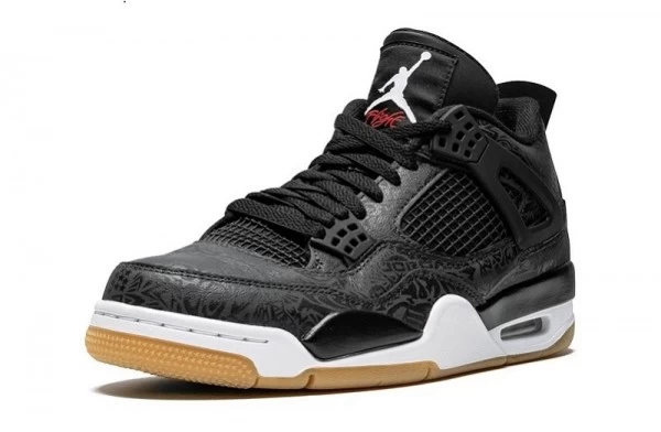 Air Jordan 4 Retro Black Gum Laser Sneakers Reps - CI1184-001 | best replica sneaker sites