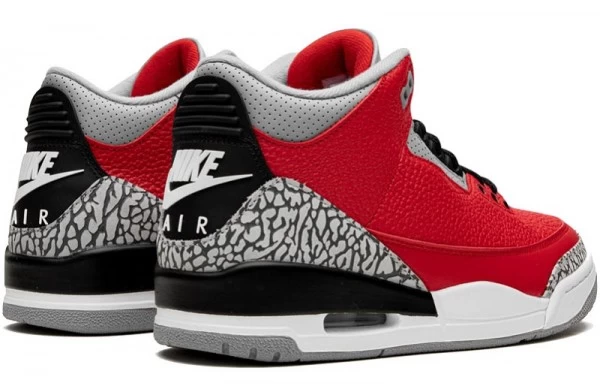Air Jordan 3 Retro Unite Fire Red Sneakers Reps - CK5692-600 | good reps for shoes ret