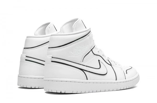 Air Jordan 1 Mid Iridescent Reflective White Sneakers Reps - CK6587-100 | buy reps ret sneakers website