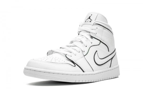 Air Jordan 1 Mid Iridescent Reflective White Sneakers Reps - CK6587-100 | buy reps ret sneakers website