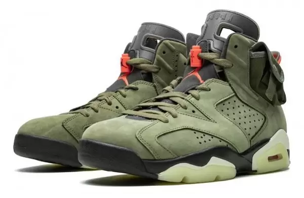 Travis Scott x Air Jordan 6 Retro Medium Olive Sneakers Reps - CN1084-200 | good reps for shoes, ret sneakers