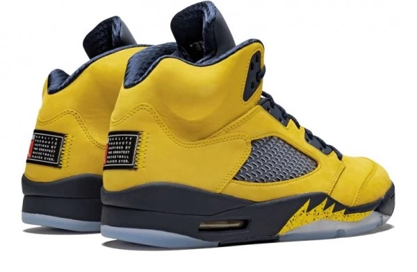 Air Jordan 5 Retro Michigan Sneakers Reps - CQ9541-704 | buy reps sneakers website,good reps for shoes
